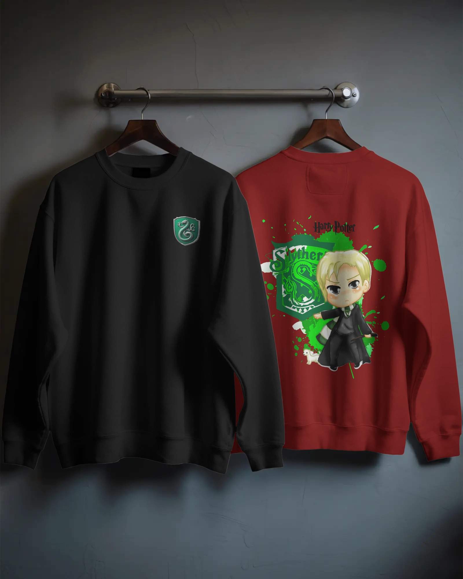 Chibi Slytherin Mascot Art Unisex Sweatshirts