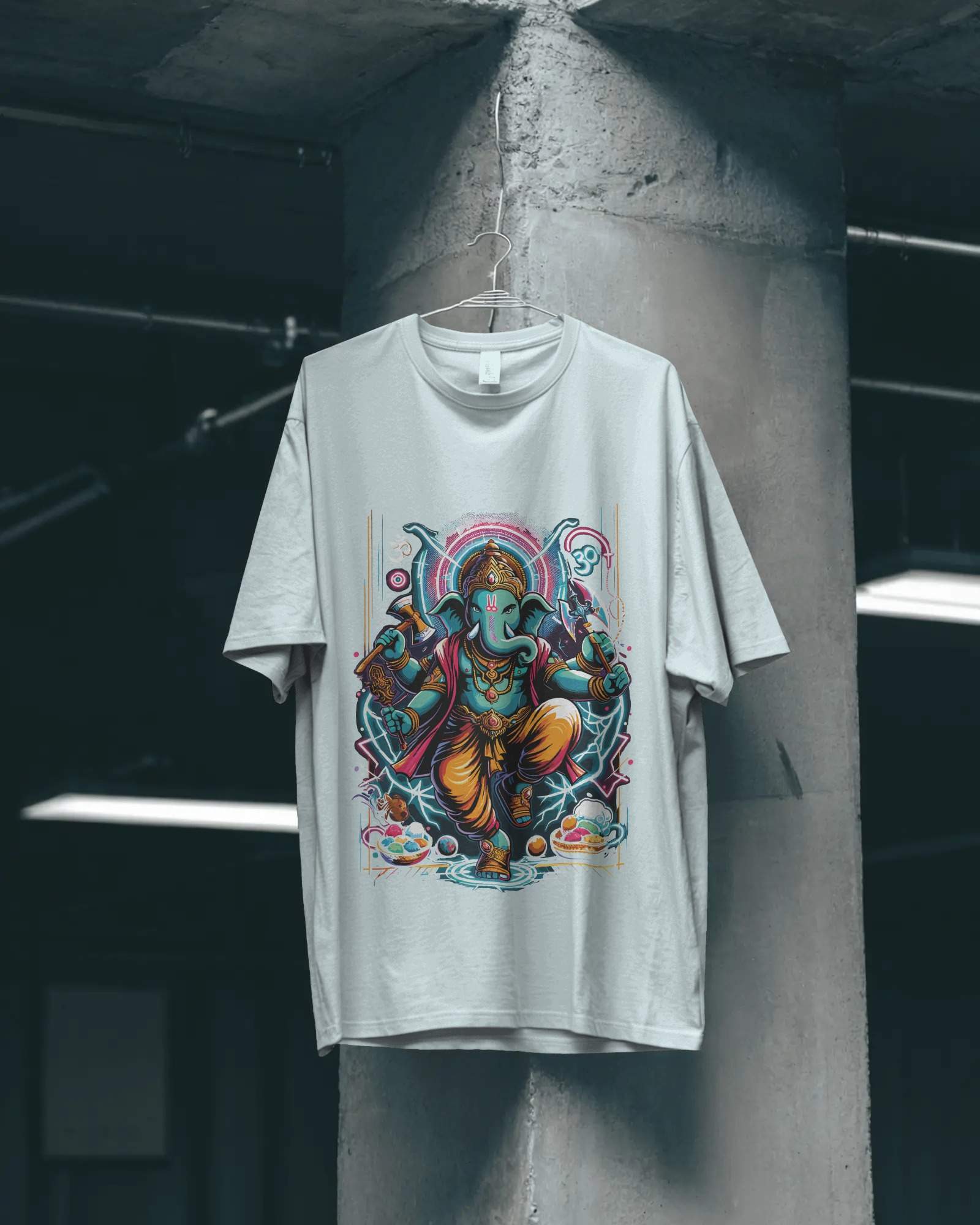 Ganesha's Grace Oversized Unisex Tshirts