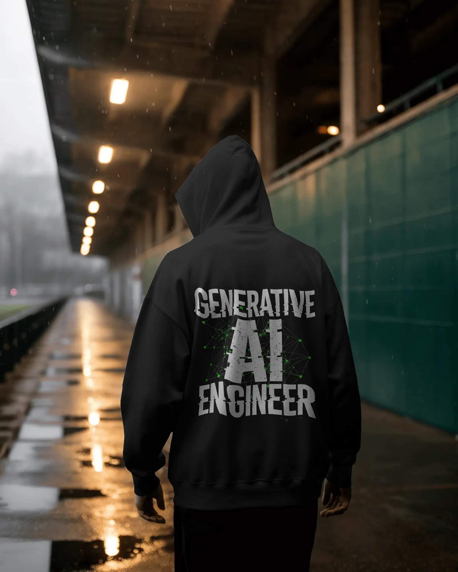 Gen-Ai_01 Unisex Black Hoodies