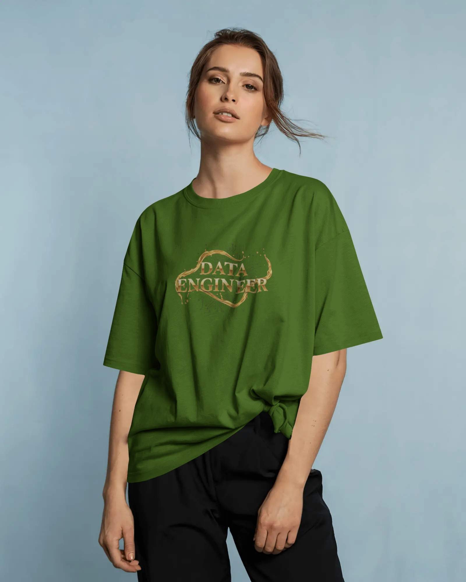 The Modern Data Engineer Oversized Unisex Tshirts