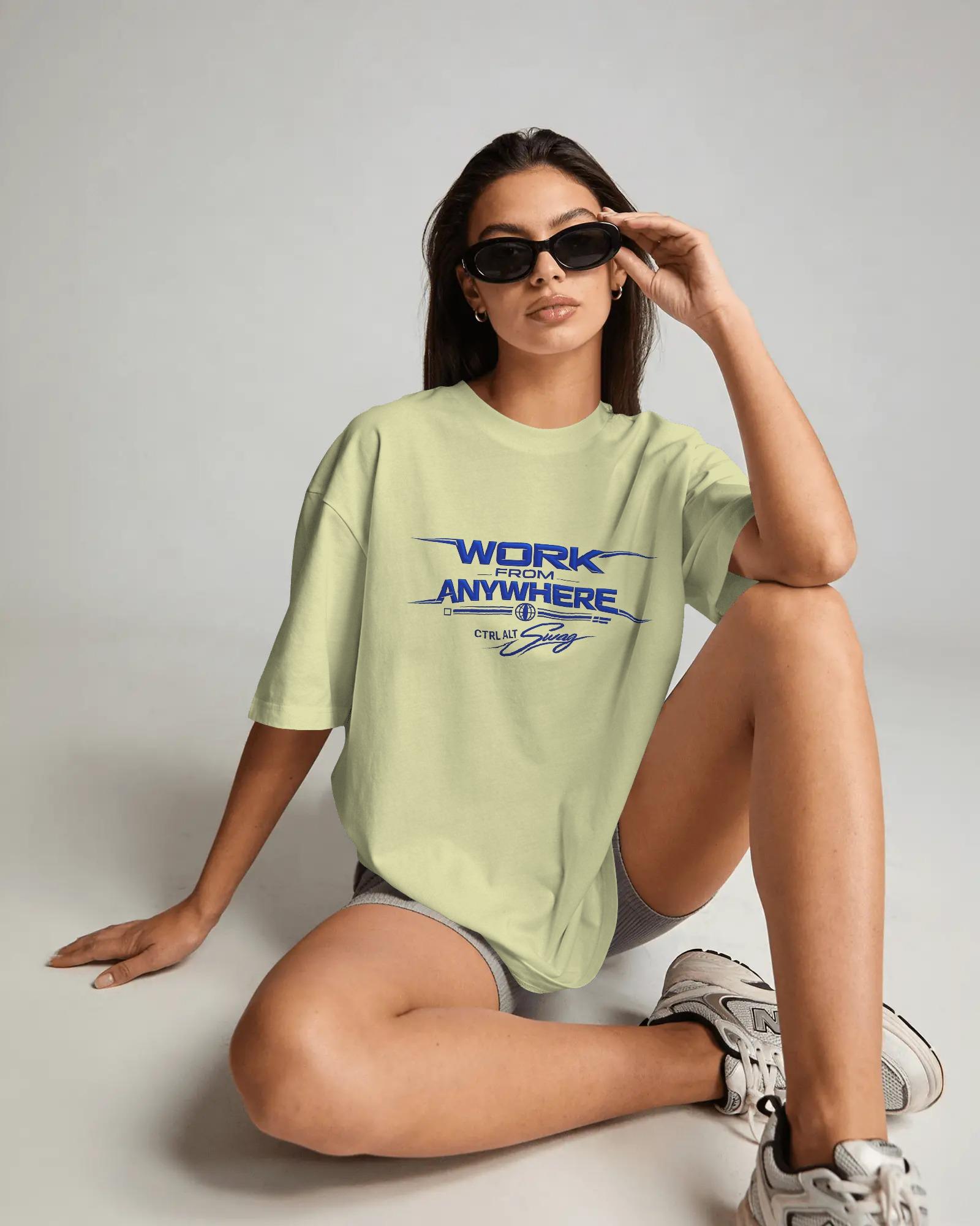 Ctrl Alt Swag – Work From Anywhere Oversized Unisext-Shirts - Image 6
