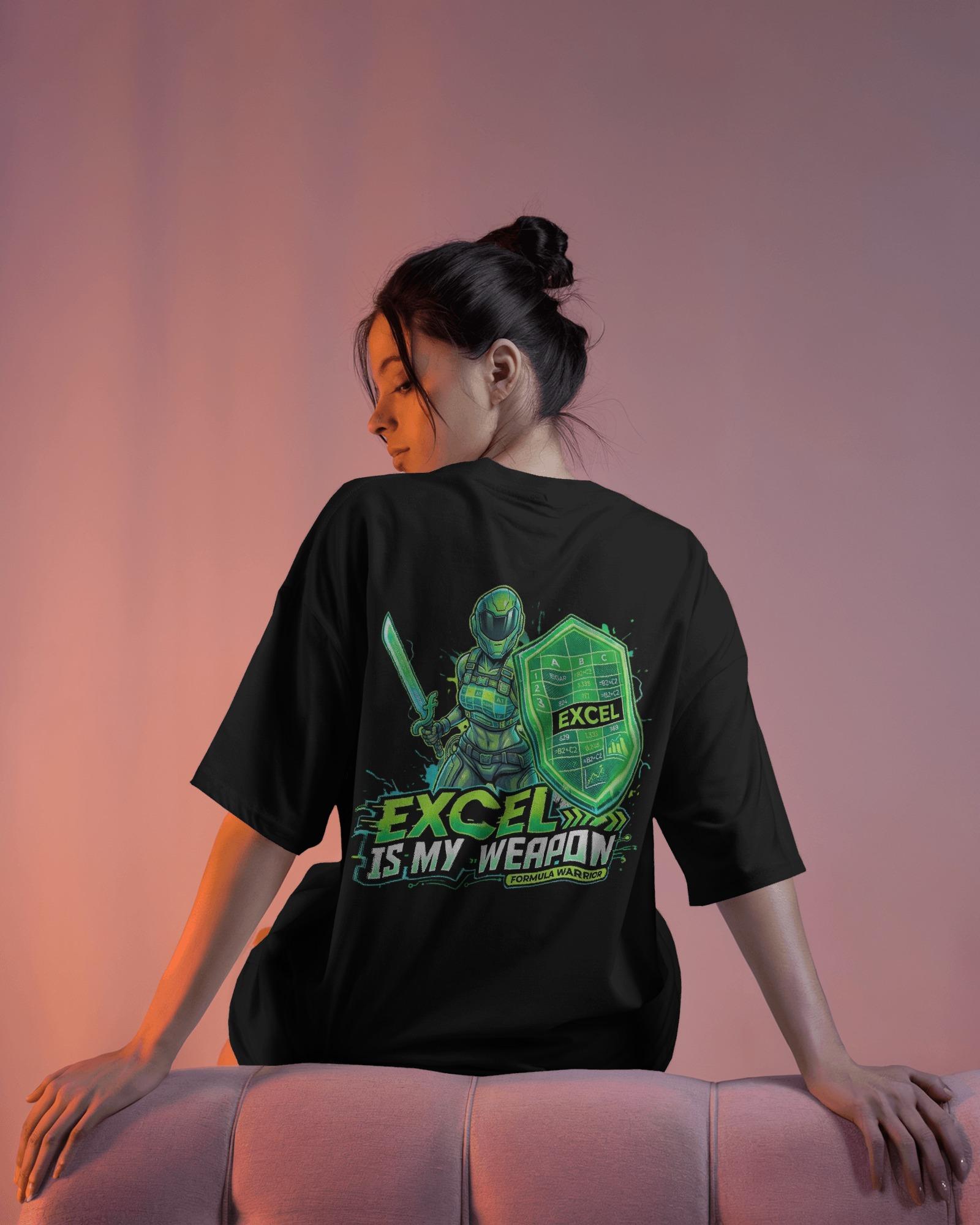 Excel Warrior Women Oversized Tshirts - Image 2