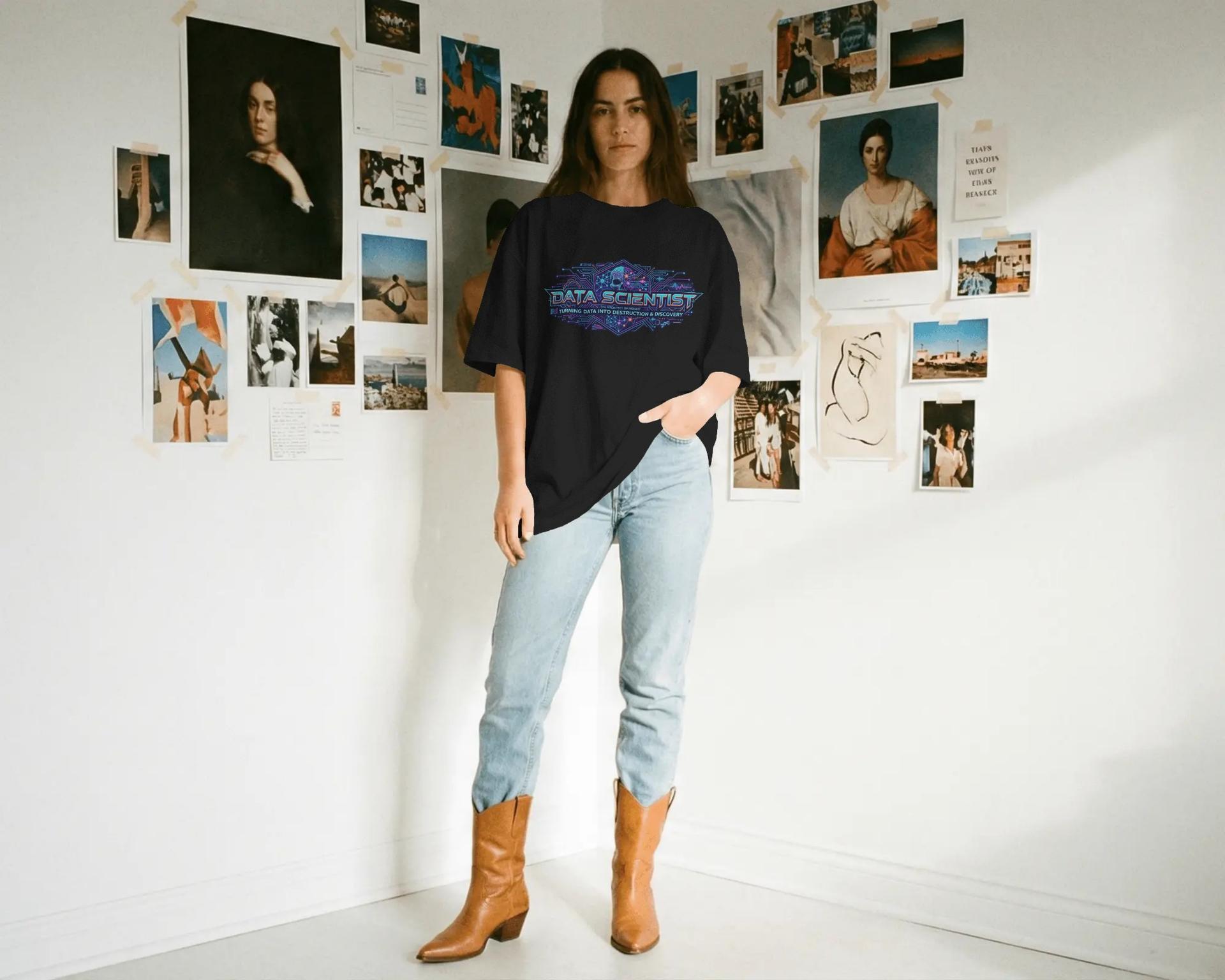 Data Scientist Elevated Oversized Unisex Tshirts - Image 3