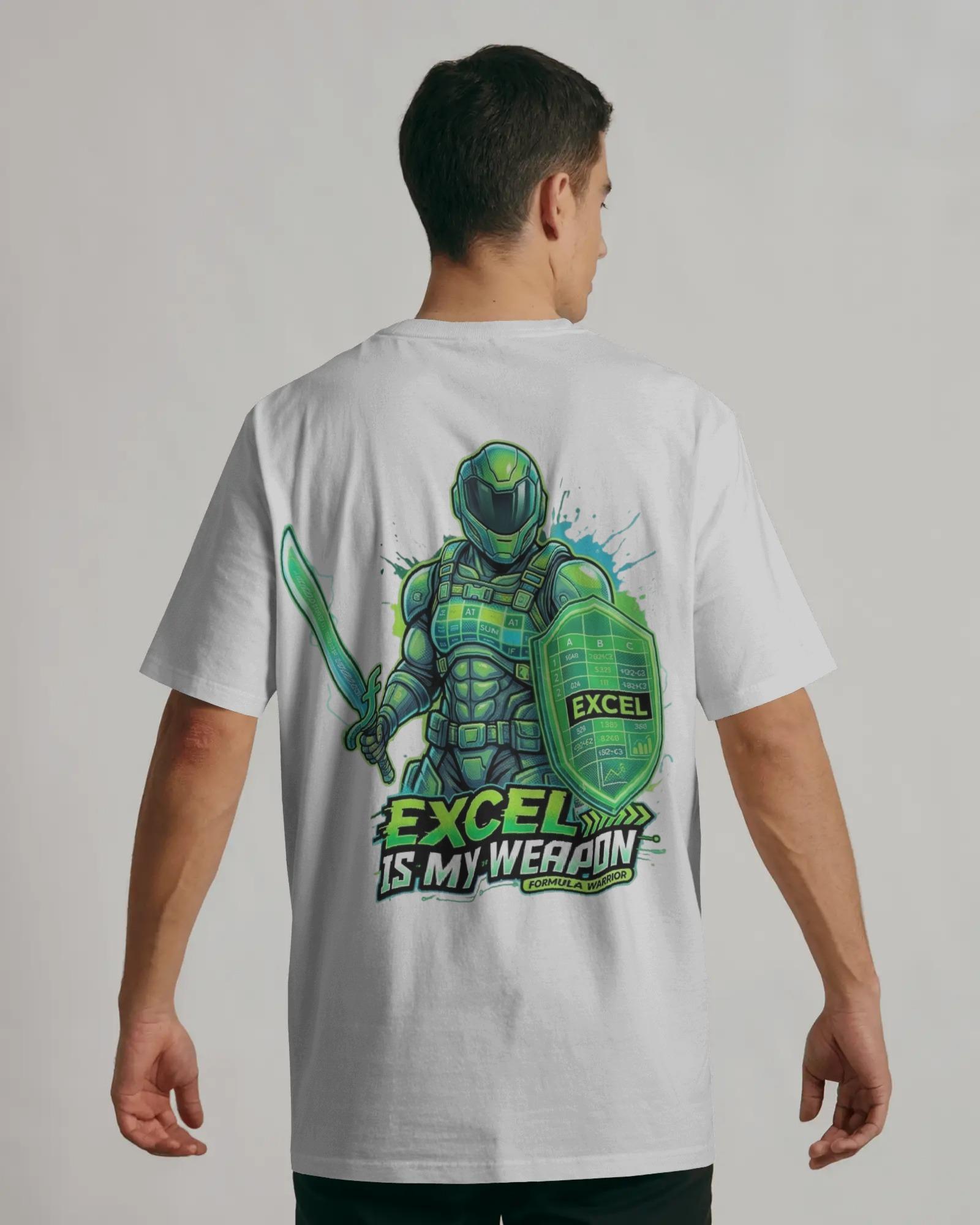 Excel Warrior Men Oversized Tshirts - Image 2