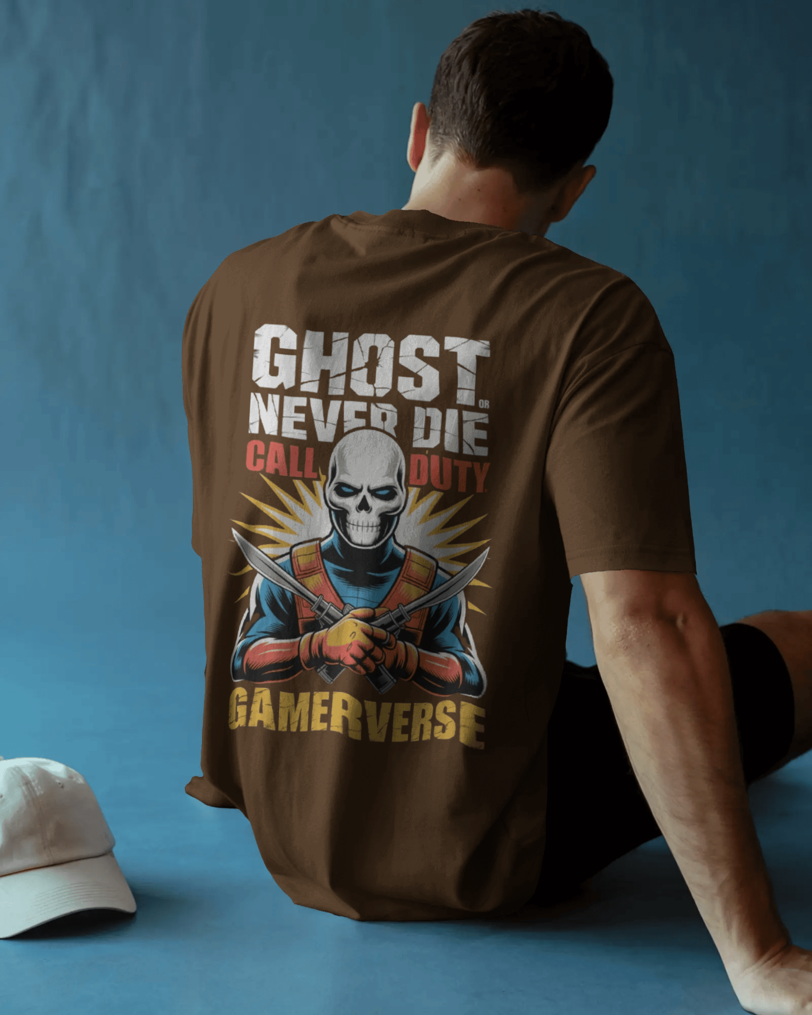 Gamerverse™ Ghost Never Die Oversized Unisex T-Shirts - Image 2