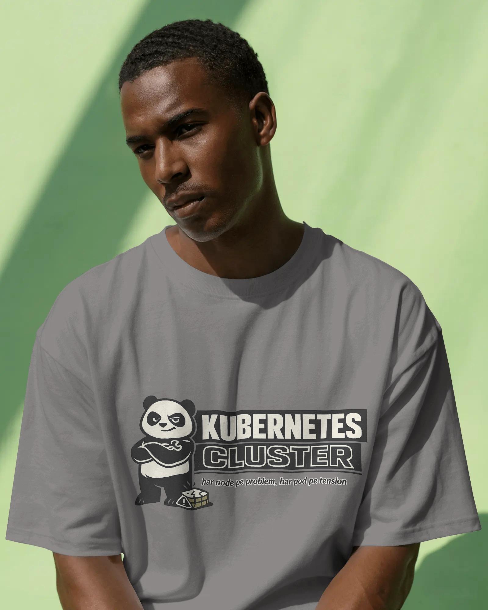 The "node Problem" Panda Edition Oversized Unisex Tshirts