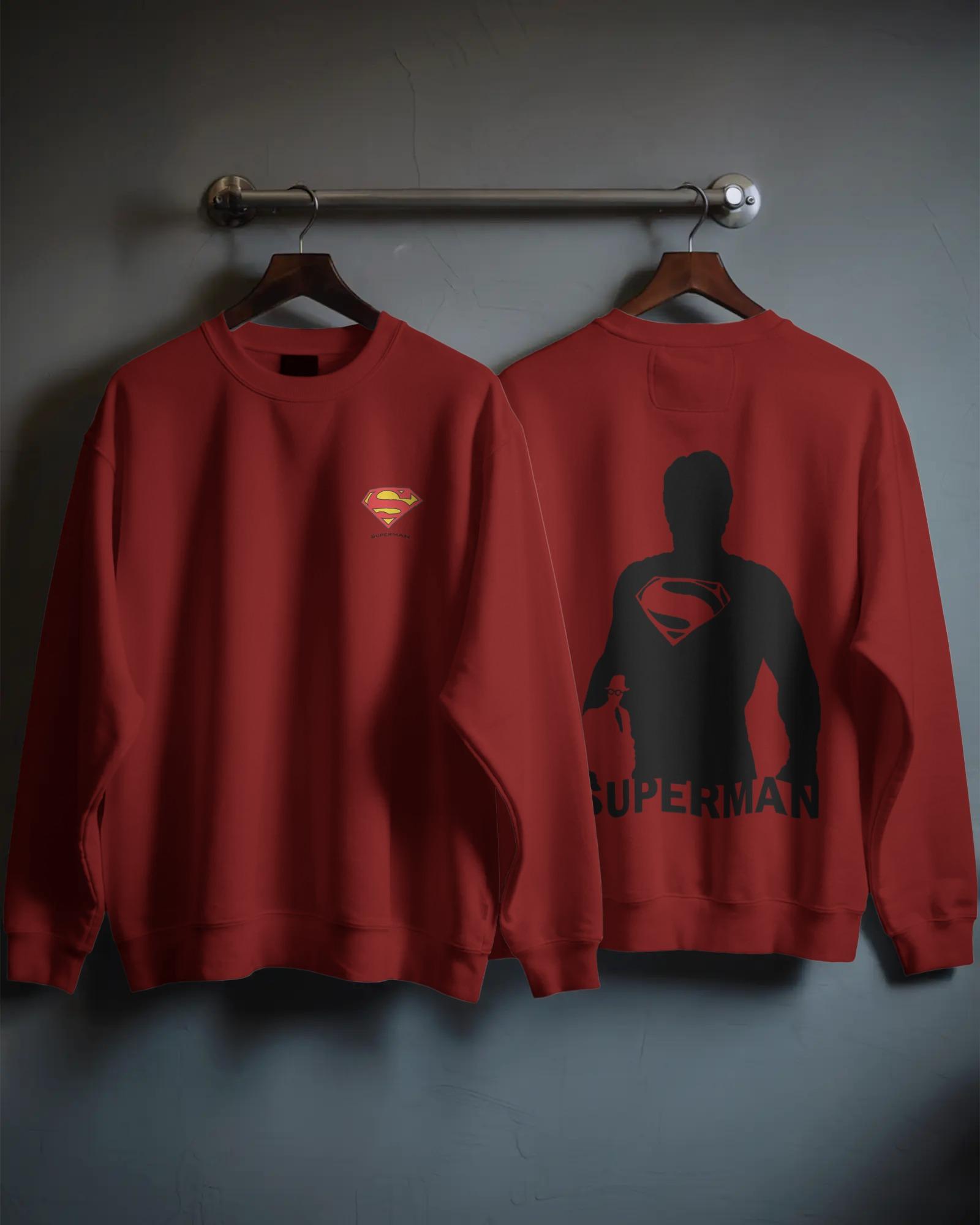 The Man Of Steel: Metropolis Underground Unisex Maroon Sweatshirts