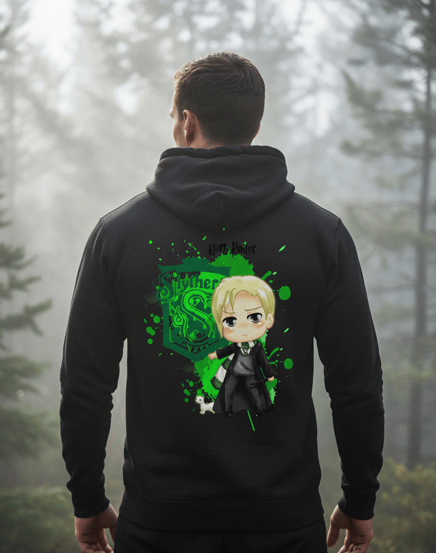Chibi Slytherin Mascot Art Unisex Hoodies - Image 2