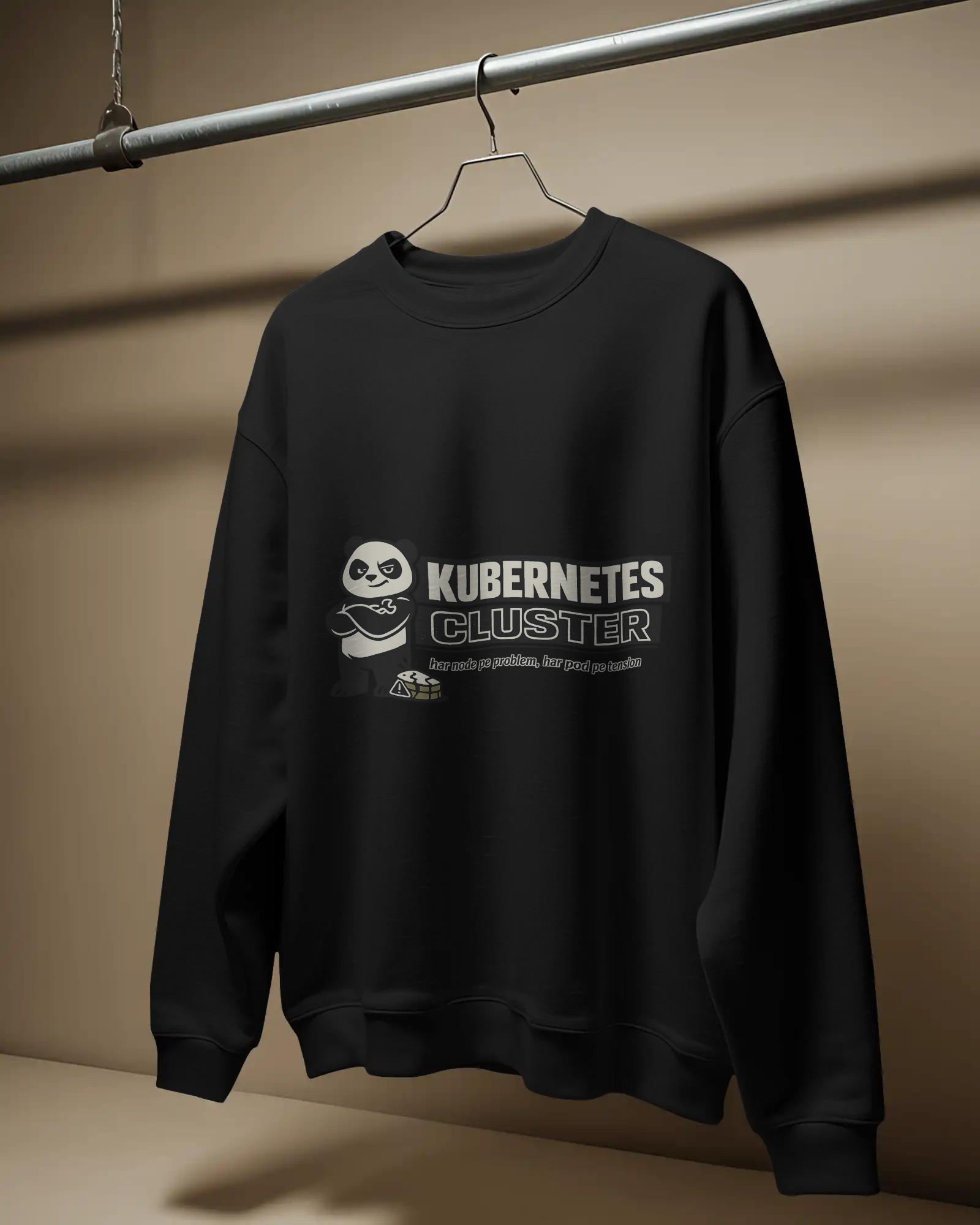 "node Problem" Panda Edition Unisex Sweatshirts - Image 2