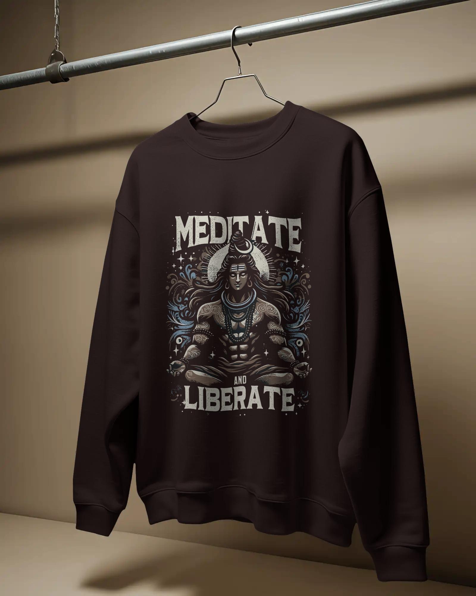 Moksha Mode Unisex Black Sweatshirts