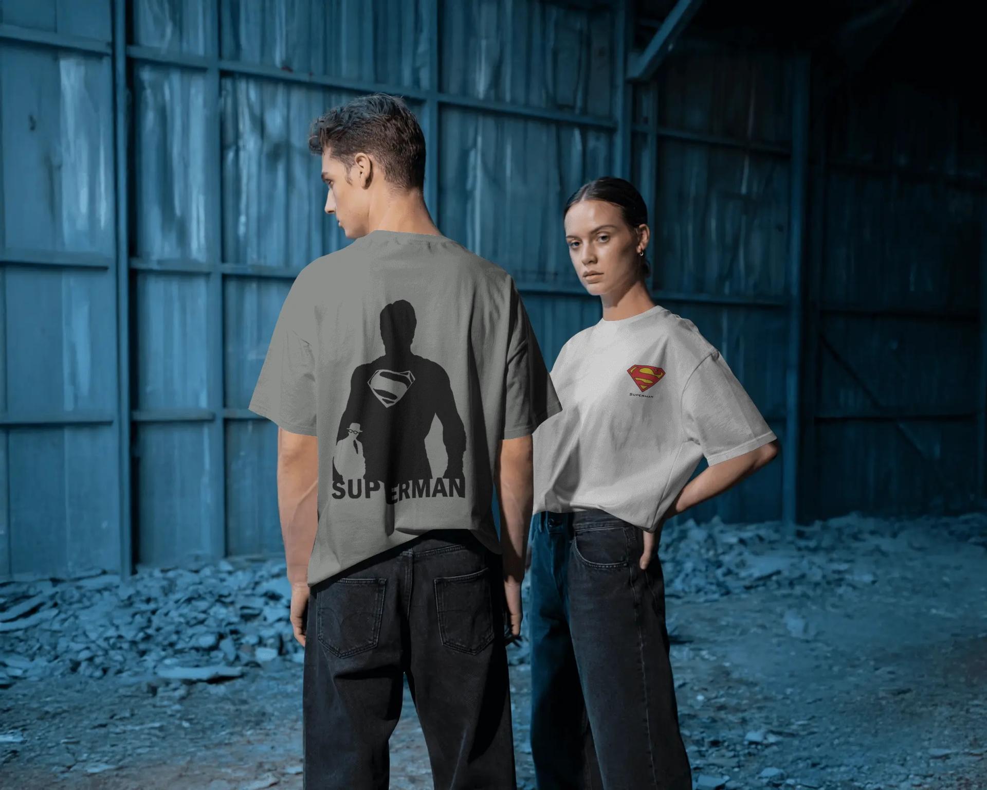 The Man Of Steel: Metropolis Underground Oversized Unisex Tshirts - Image 2