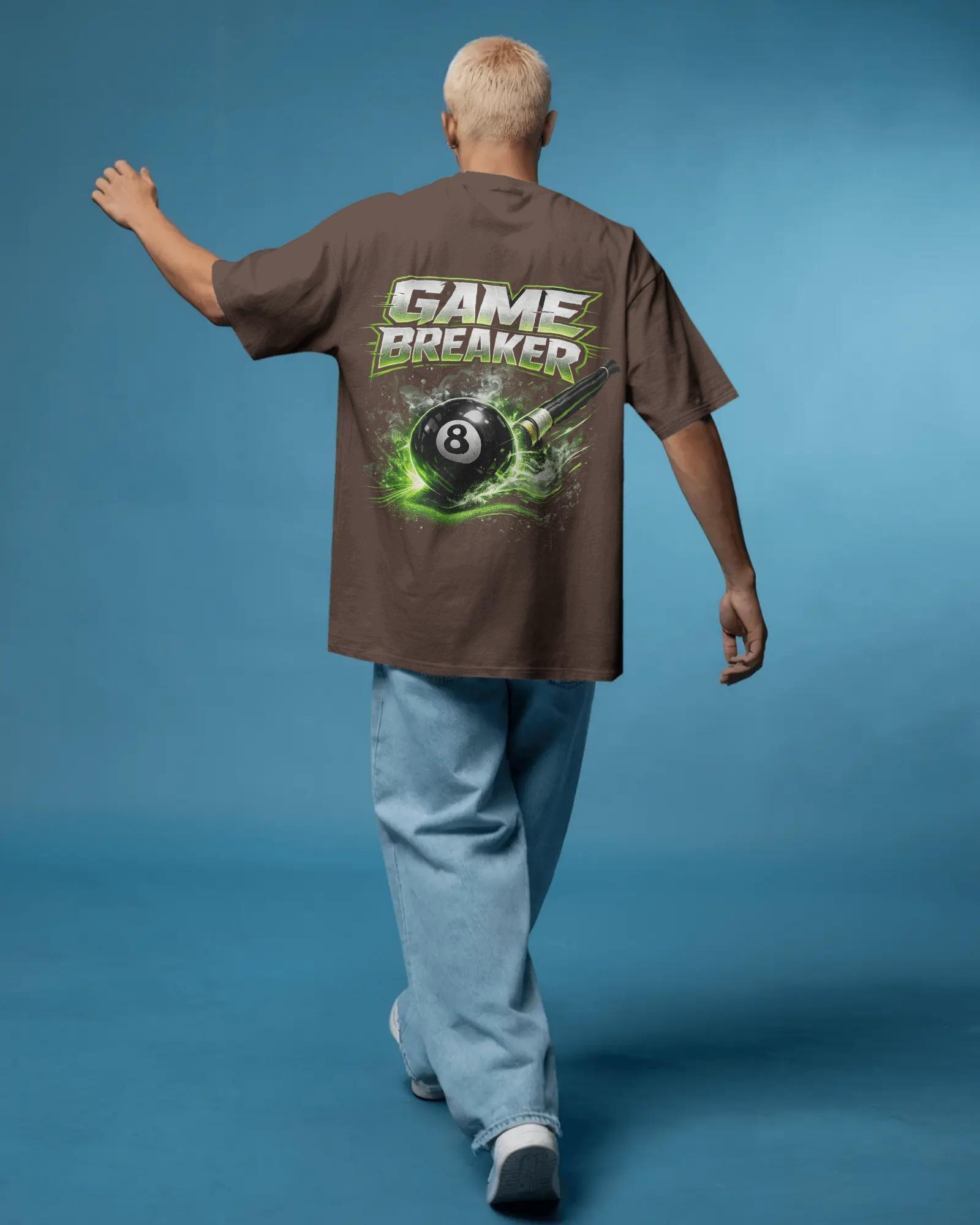 Game Breaker– Neon 8 Ball Edition Oversized Unisex Tshirts