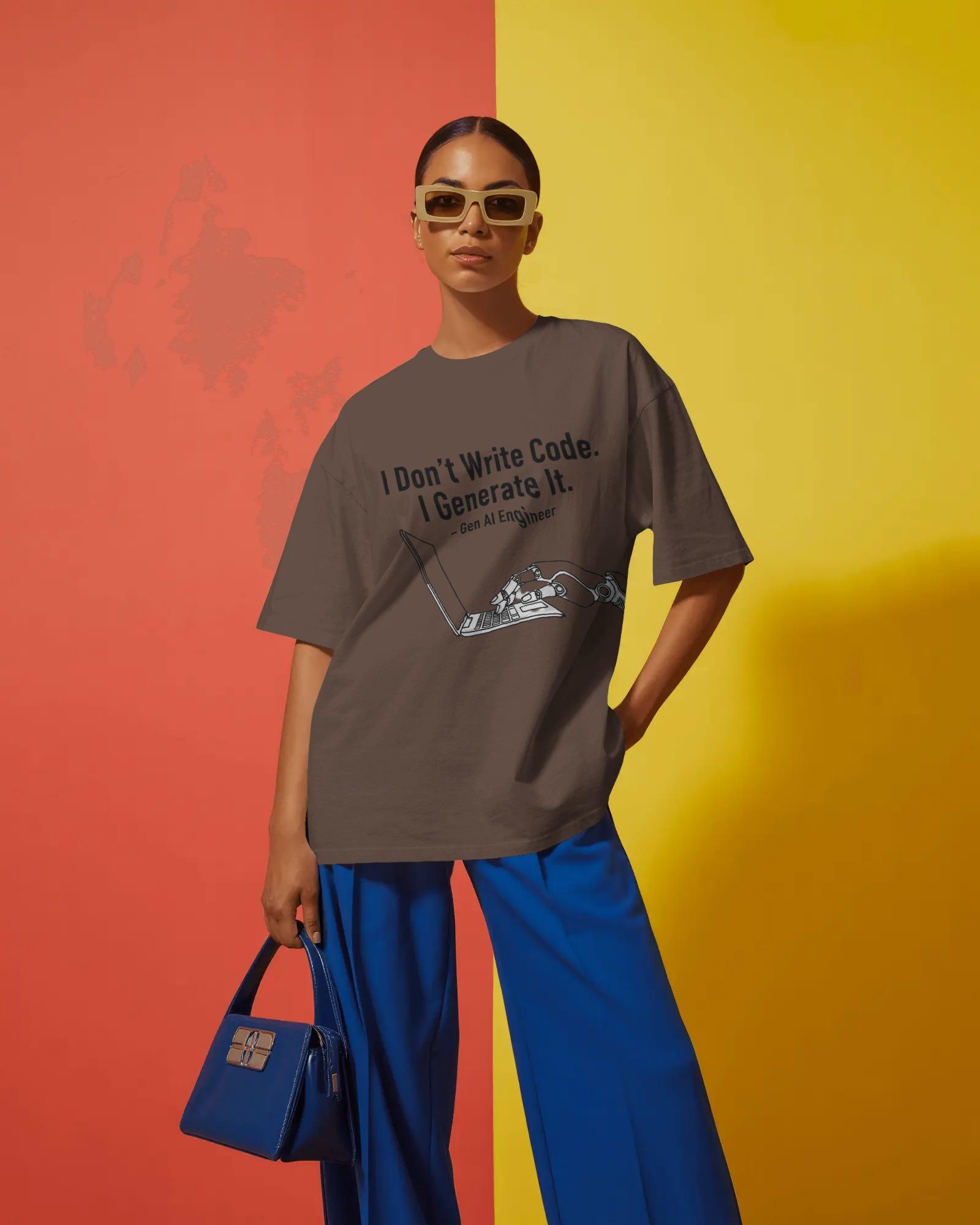 Generate.exe Oversized Unisex Tshirts - Image 5