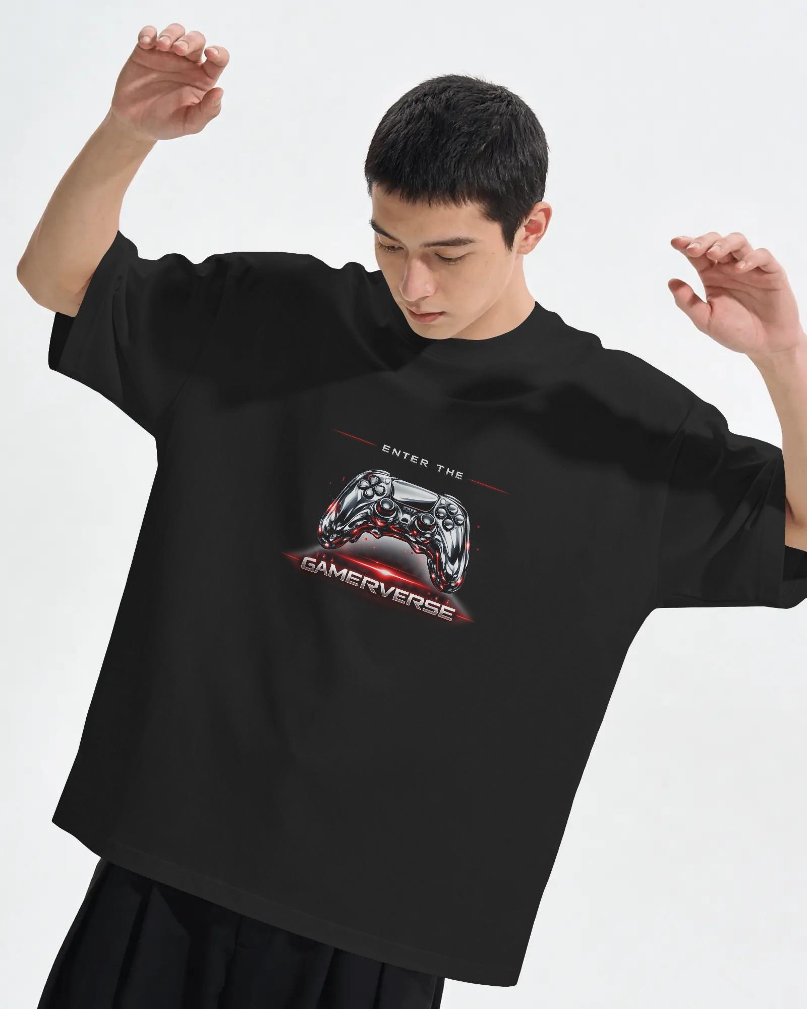 The Gamerverse Graphic Oversized Unisex T-Shirts - Image 4