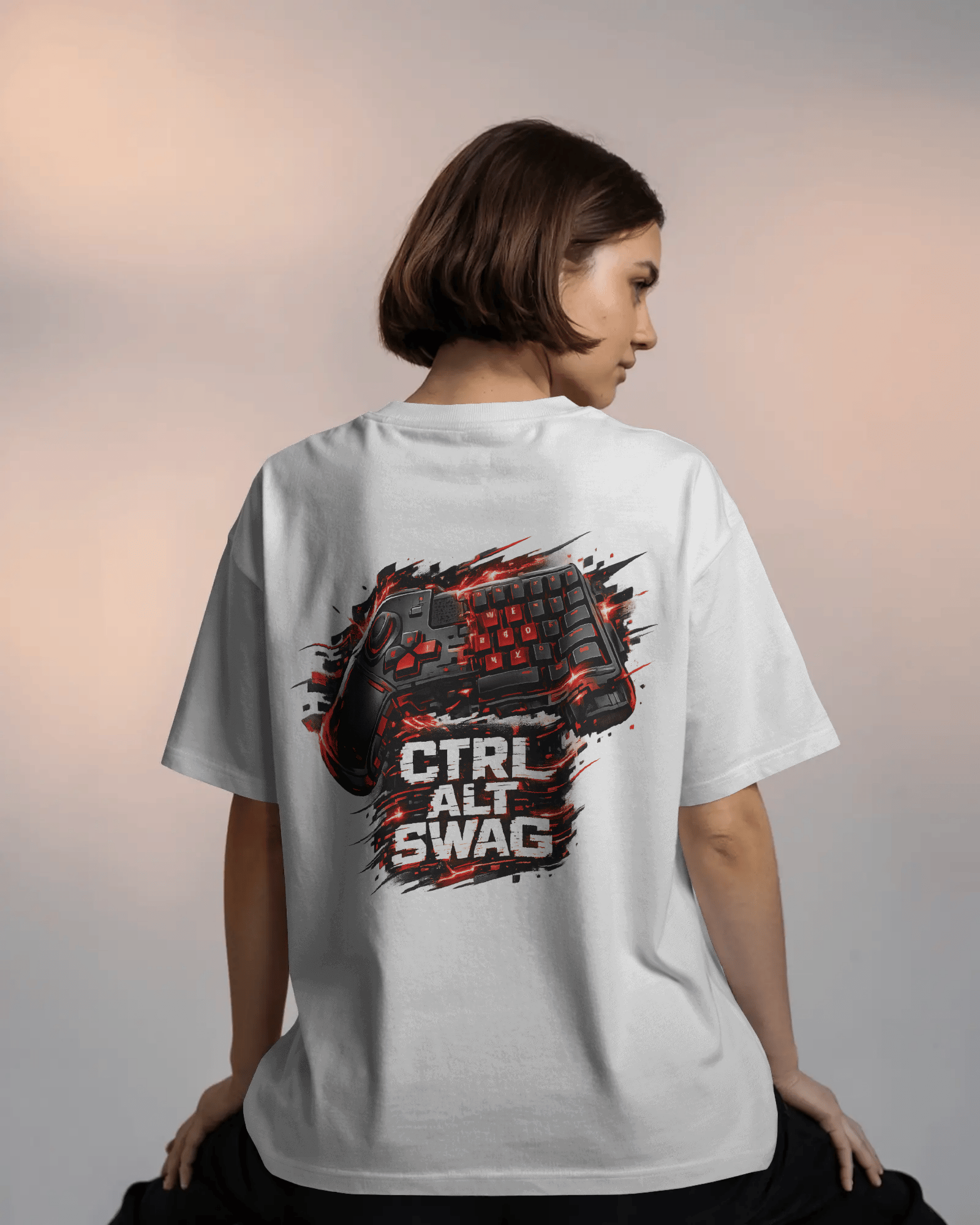 Ctrl Alt Swag Oversized Unisex Tees - Image 2