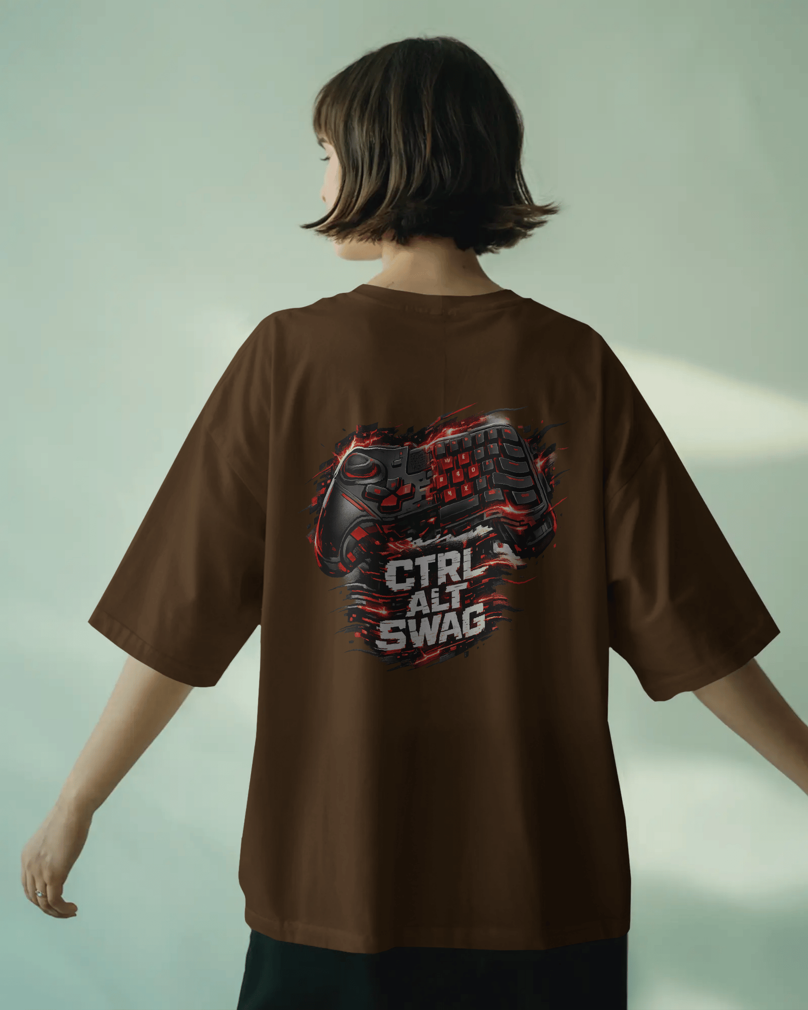 Ctrl Alt Swag Oversized Unisex Tees - Image 3