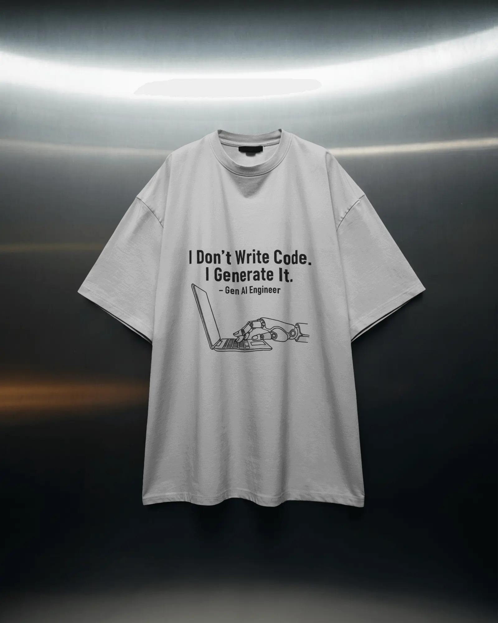 Generate.exe Oversized Unisex Tshirts - Image 2
