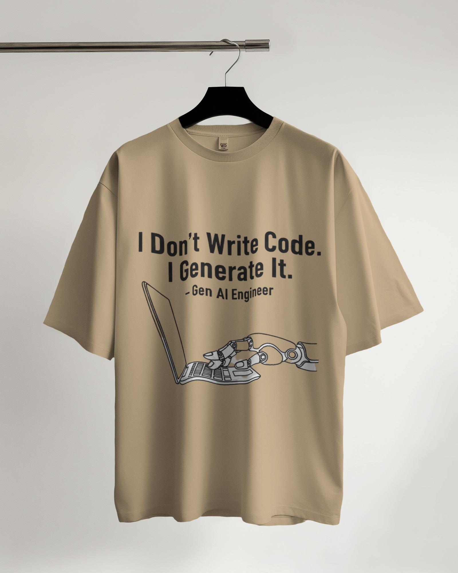 Generate.exe Oversized Unisex Tshirts - Image 4