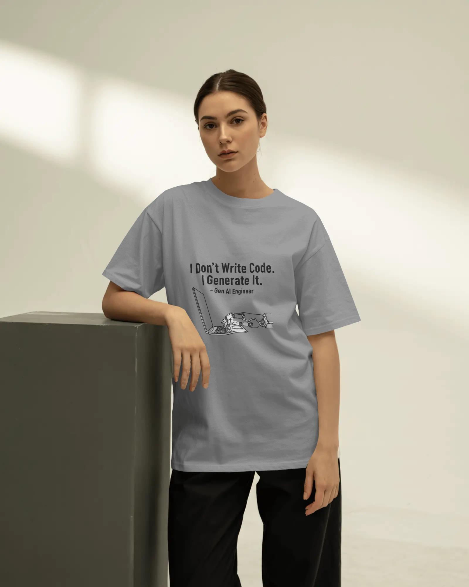 Generate.exe Oversized Unisex Tshirts - Image 3