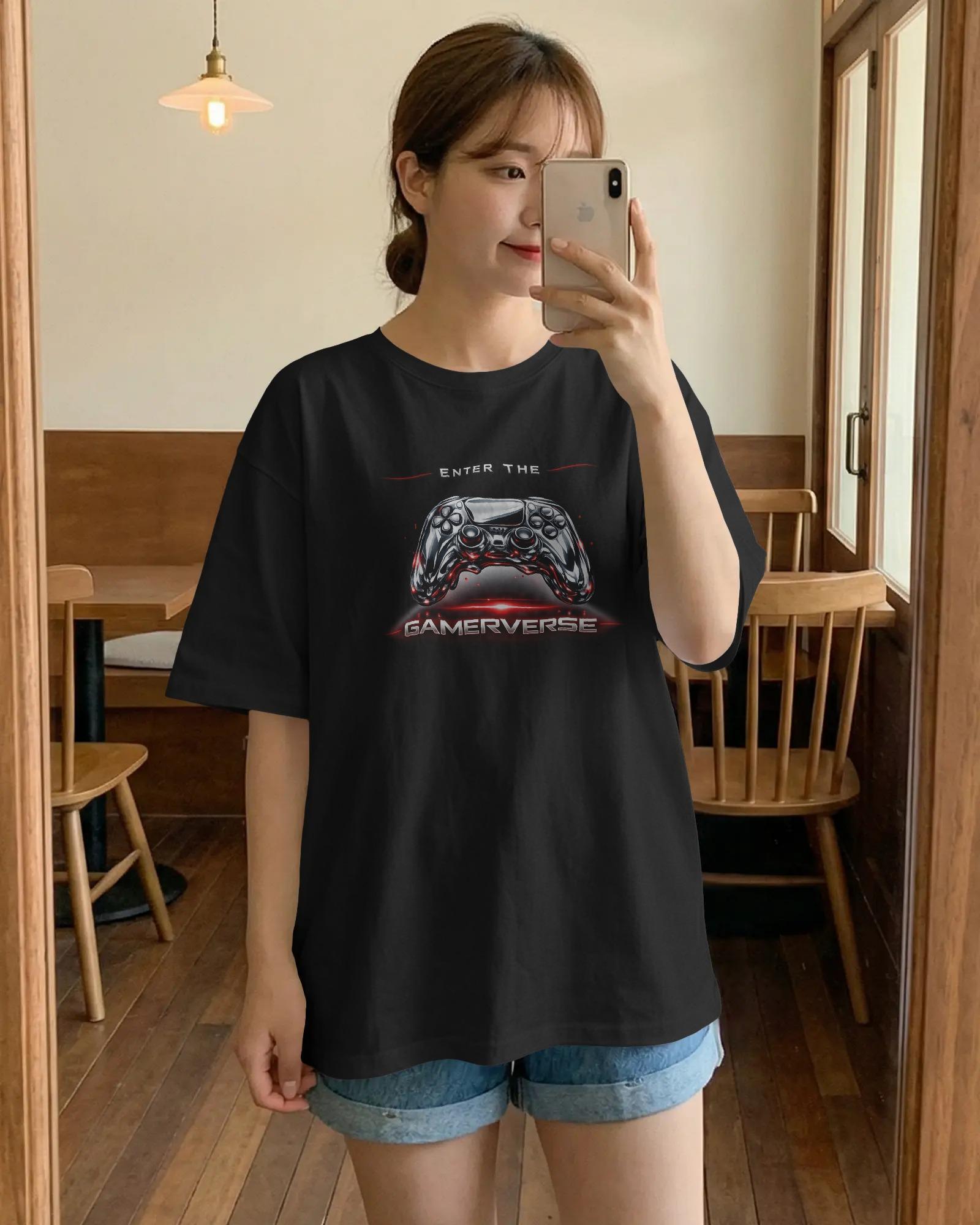 The Gamerverse Graphic Oversized Unisex T-Shirts - Image 3