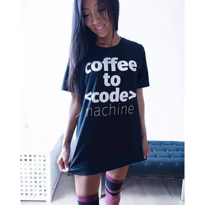 Coffee to Code Machine Shirt
