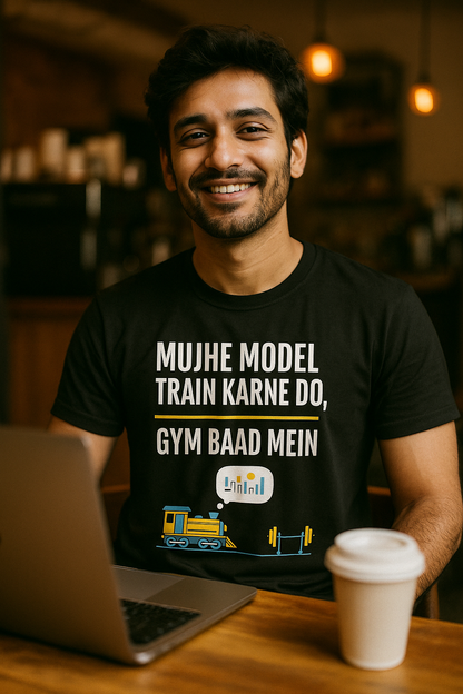 ML vs Gym - Funny Data Science T-Shirt