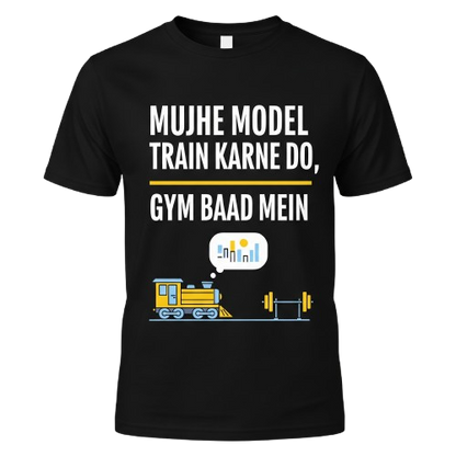 ML vs Gym - Funny Data Science T-Shirt