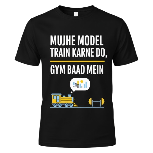 ML vs Gym - Funny Data Science T-Shirt