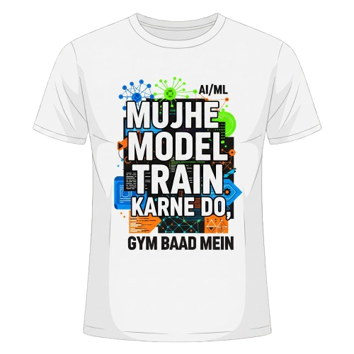 ML vs Gym - Funny Data Science T-Shirt
