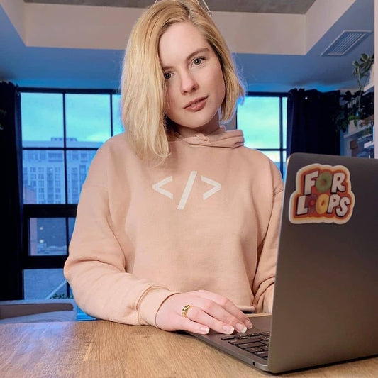 Autonomous Pink - crop hoodie