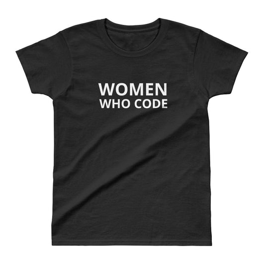 "Women who code" black t-shirt