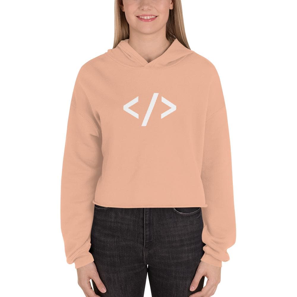 Autonomous Pink - crop hoodie