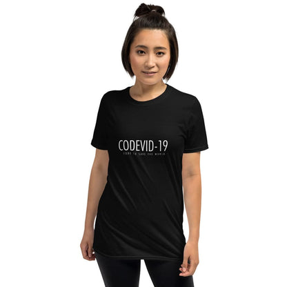 CODEVID-19 Black Short-Sleeve Unisex T-Shirt