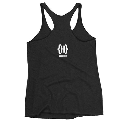 Coffee to Code Machine - Black Racerback for women