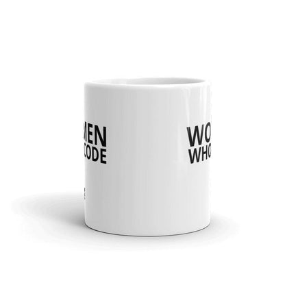 Women Who Code White Glossy Mug