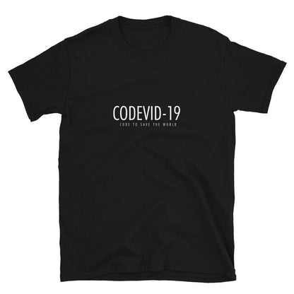 CODEVID-19 Black Short-Sleeve Unisex T-Shirt